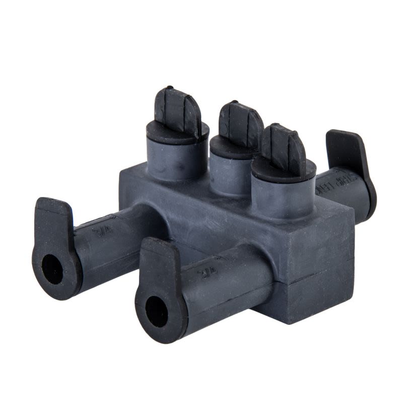NSI POLARIS ISPBO2/0 ISPB Series Dual Rated Submersible Pedestal Connector, 14 to 2/0 AWG Aluminum/Copper Conductor, EPDM Rubber
